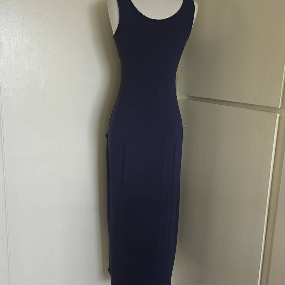 Tommy Bahama Tambour Navy Tank Dress w/ Tulip Hem, Maxi, EUC, S - Picture 8 of 8